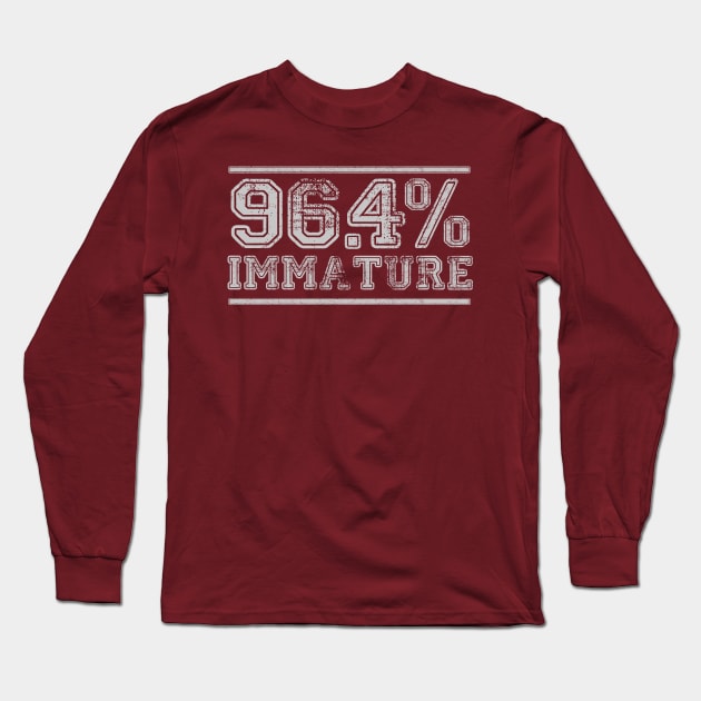 96.4% Immature Long Sleeve T-Shirt by BOEC Gear